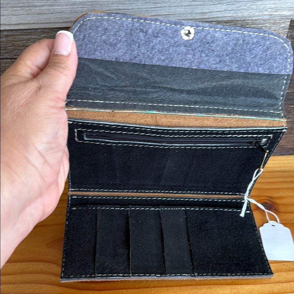 Colorful Hand-Painted Wallet - Picture 2 of 3